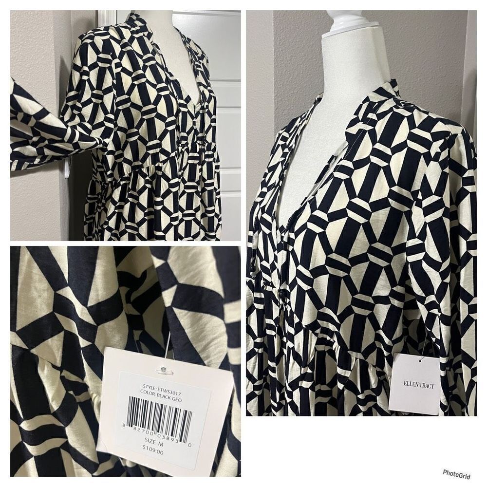 Ellen Tracy Long Sleeve Dress - Picture 2 of 2